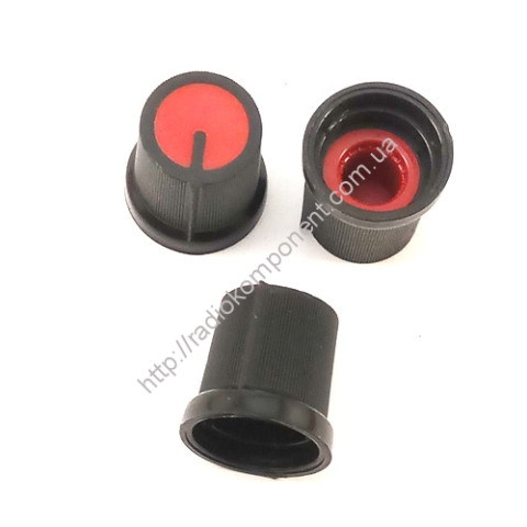 Knob RN-1 for potentiometer black-red
