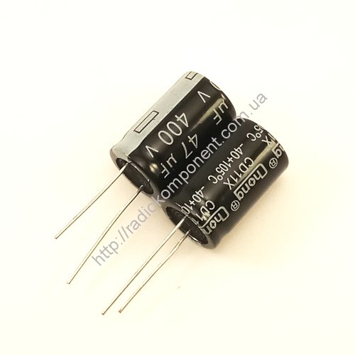Конденсатор 47mF 400V 16x26mm