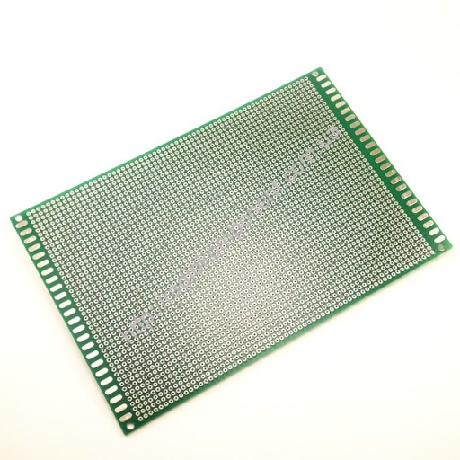 Макетная плата двусторонняя 120х180 мм с металлизацией отверстий 2.54 мм