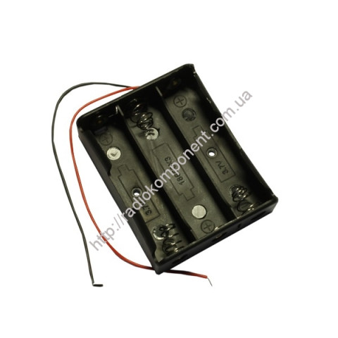 Battery compartment HOLDER 3 x 18650 with wires