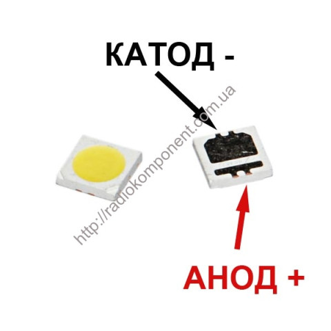 Світлодіод для підсвічування LCD TV 3535 6V 2W 135LM SBWVL2S0E