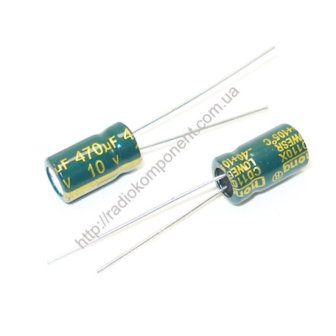 Конденсатор 470mF 10V 6x11mm LOW ESR
