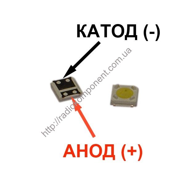 Светодиод для подсветки LCD TV 3535 3V 1W 100LM A129CECEBP18A-2092
