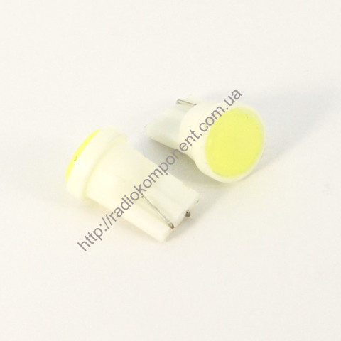 Автолампа Т10 COB, 0,3W біла