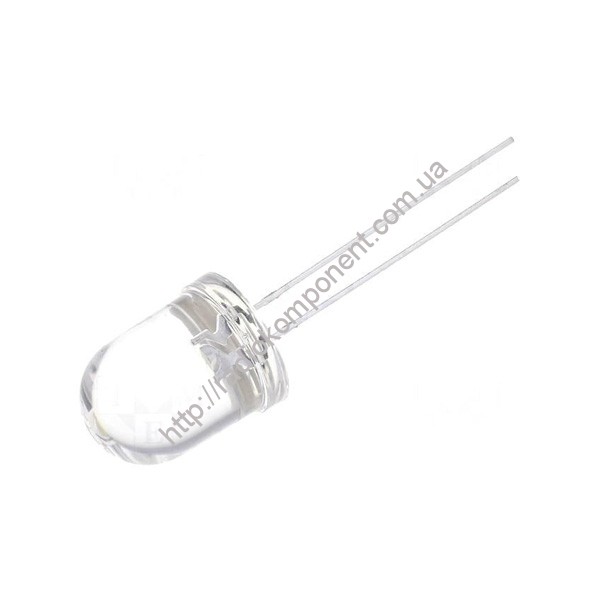 LED 10mm white transparent