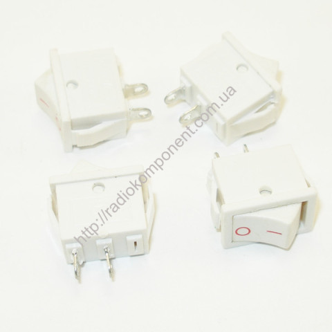 Key switch KC6A88 2Pin 2A 250V white