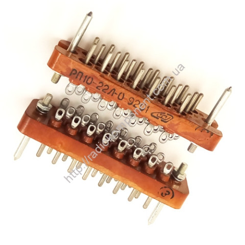 Connector RP10-22L-O (plug with catchers)