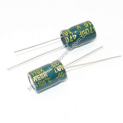 Конденсатор 470mF 16V 8x12mm LOW ESR