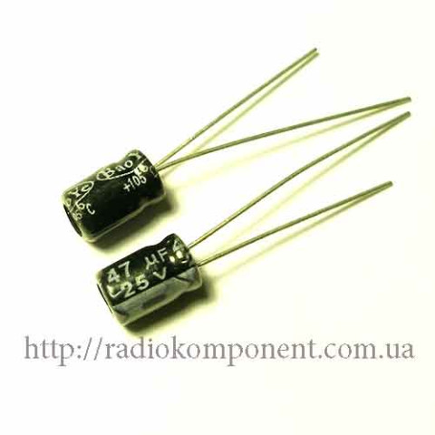 Конденсатор 47mF 25V 5x7mm