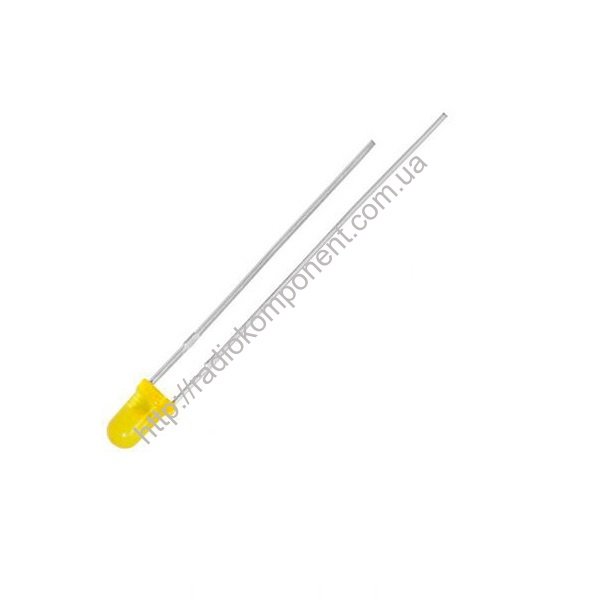 LED 3mm yellow diffuse