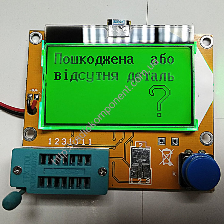 Мега Тестер LCR-T4 Прошивка ver1.15UA RLC, ESR-метр, тестер діодів, транзисторів