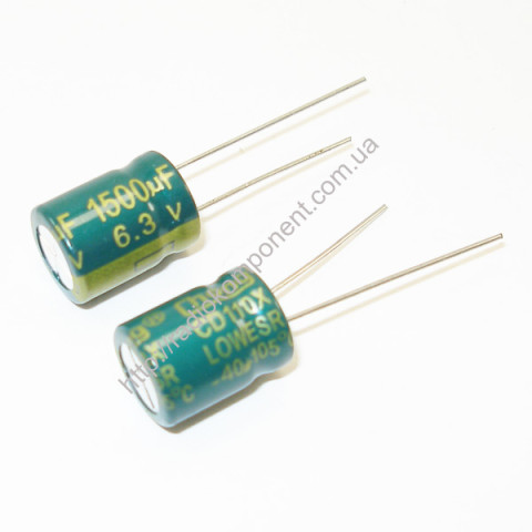 Конденсатор 1500mF 6,3V 10x13mm LOW ESR