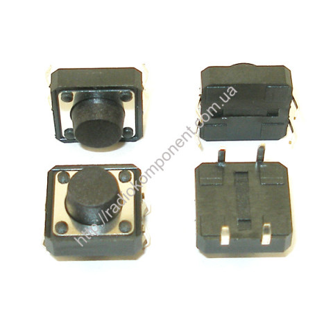 Clock button 12x12x6.5 mm