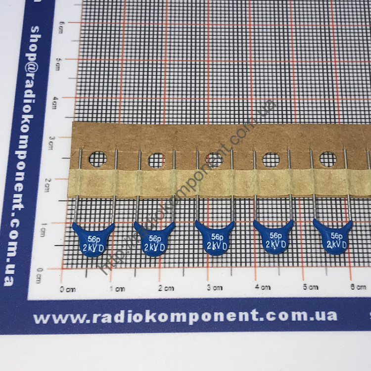 Конденсатор дисковий 56pF(2000V)
