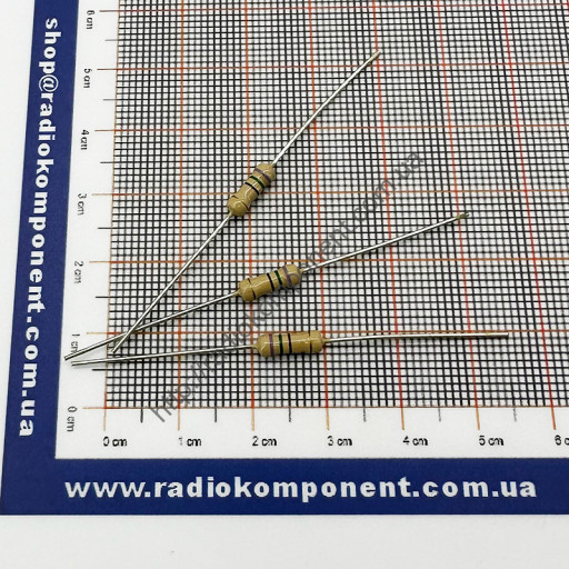 Резистор (+/-5%) 0,5Вт 75 Ом Ø3,2x9mm