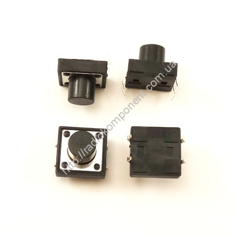 Clock button 12x12x9 mm