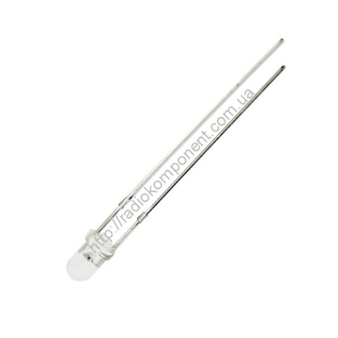 Светодиод 3мм RGB мигающий быстрый прозрачный 2pin