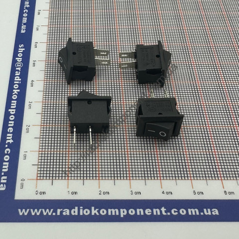 Вимикач KCD1-11 2Pin 3A 250В чорний