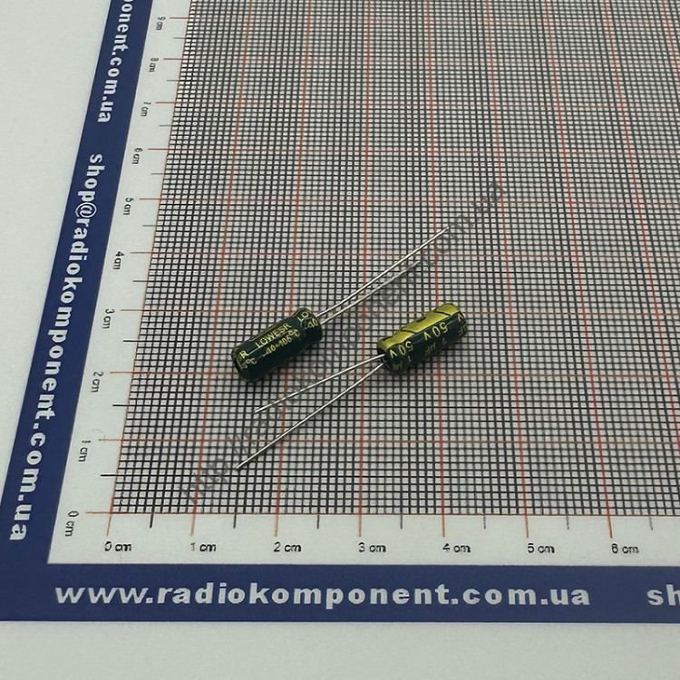 Capacitor 1mF 50V 5x11mm Low ESR