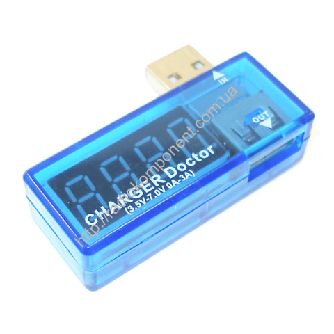 USB tester with LED indicator