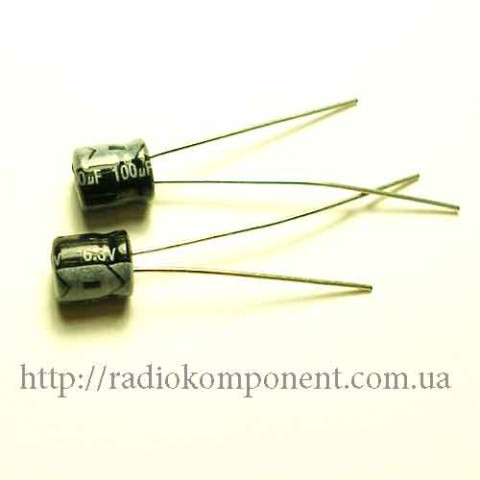 Конденсатор 100mF 6.3V 5x5mm