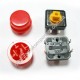 Tact button 12 * 12 * 7.3 mm with cover (red)
