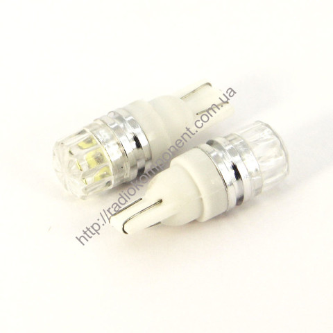 Car lamp T10-HP-1.5w floral lens white