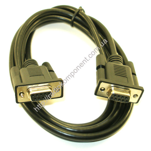 Cable RS232 DB9 COM female-female 1.5m