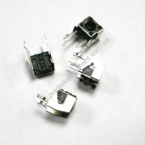 Tact button 6x6x4.3mm, side, stem 0.8mm