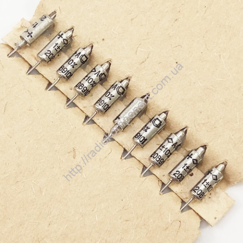 Capacitor K53-1A 1 microfarad 20v 10%, tantalum