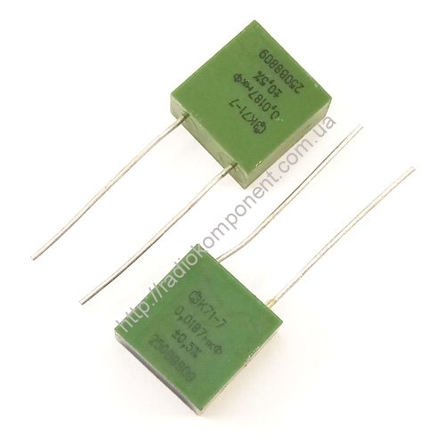Capacitor K71-7 0.0187 microfarad 250v 0.5%
