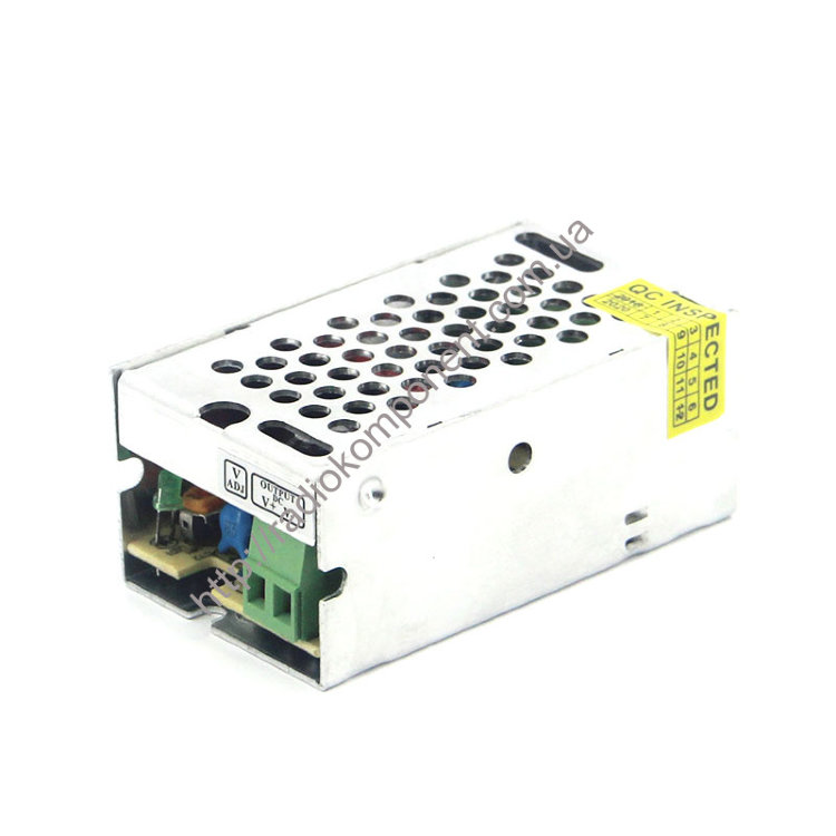 Блок питания 5V 15W 3A в металлическом IP20 корпусе