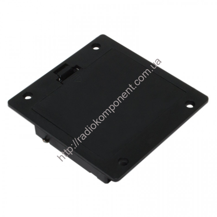 Battery compartment 3xAA with cover and housing flanges