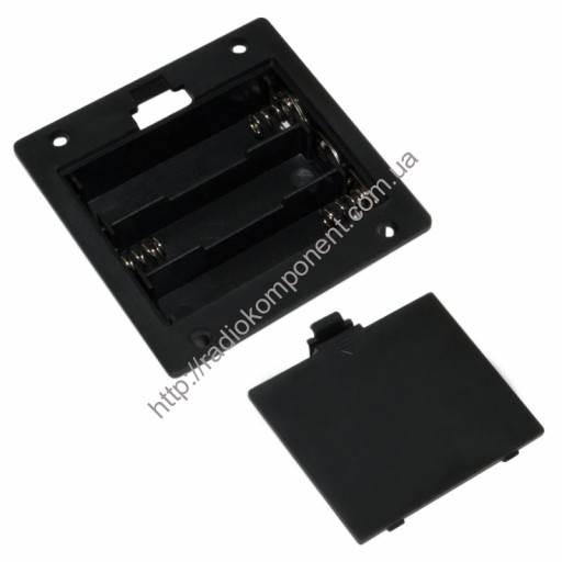 Батарейний відсік 3xAA з кришкою та фланцями під корпус