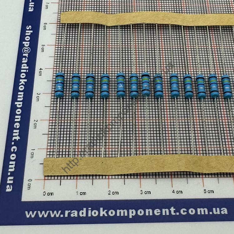 Резистор MFR-50-0,5Вт 0,47 Ом (+/-1%) Ø3,3x9mm