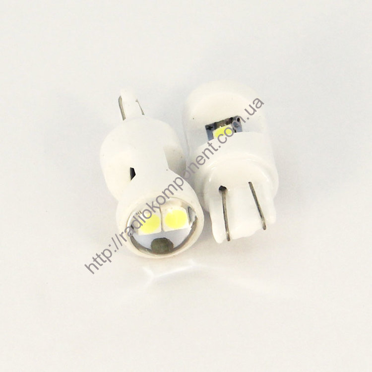 Car lamp T10-3030-6SMD ceramics with lens 1.5W white
