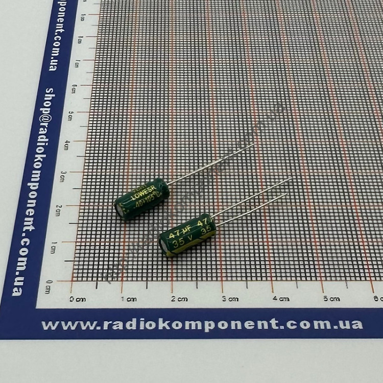 Конденсатор 47mF 35V 5x11mm Low ESR