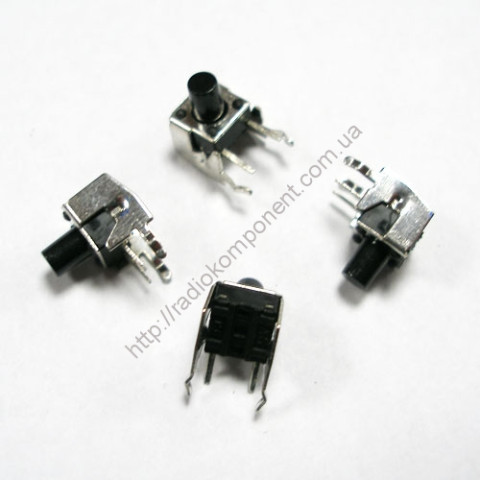 Tact button 6x6x8.0mm, side, stem 4.5mm