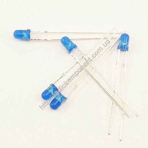 LED 3mm blue diffuse