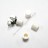 Button cap 6x6mm, white