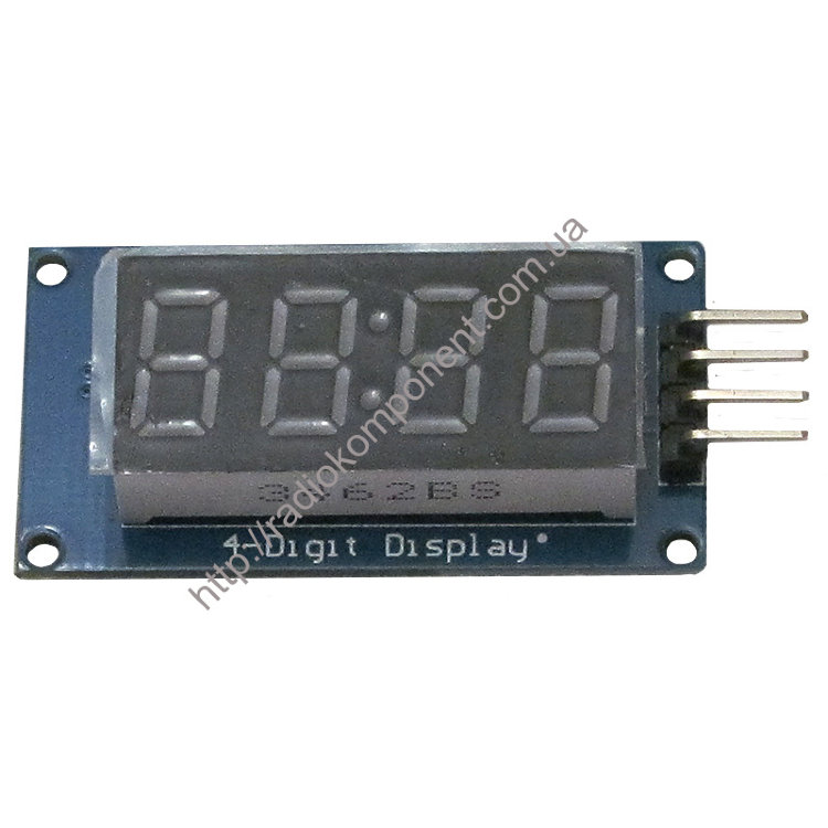 Module 4-digit seven-segment indicator on TM1637 red