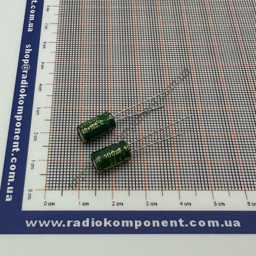 Конденсатор 100mF 35V 6x11mm Low ESR