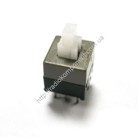 Microbutton 6pin 8.5x8.5mm, with fixing, stem 5mm