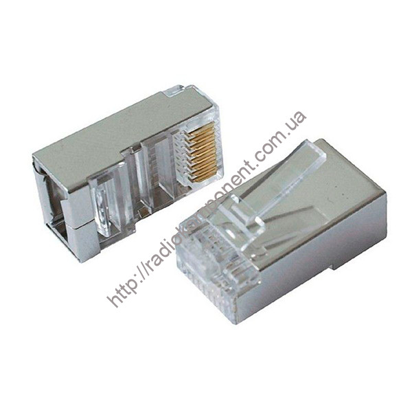 Конектор екранований RJ-45 екранований (Cat.5e shielded)