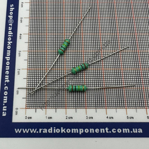 Резистор (+/-5%) 1Вт 300 кОм Ø3,2x9mm mini size