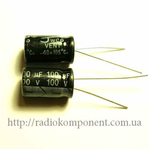 Конденсатор 100mF 100V 10x17mm