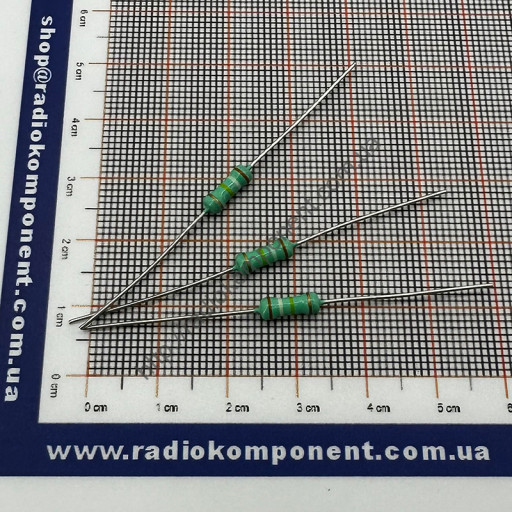 Резистор (+/-5%) 1Вт 390 кОм Ø3,2x9mm mini size