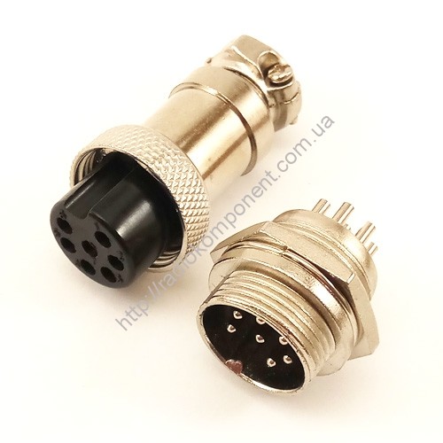 Роз'єм GX16-7 (комплект)