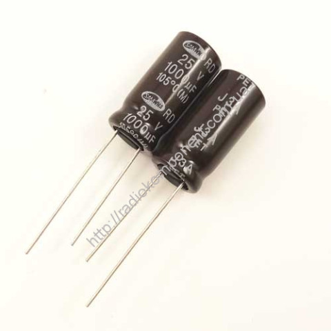 Конденсатор 1000mF 25V 10x20mm