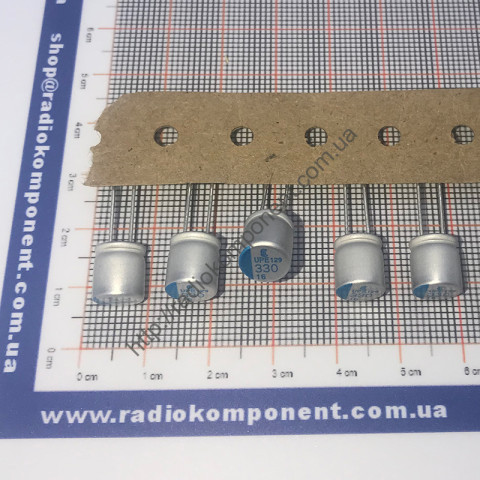 Capacitor 330mF 16V 8x9mm polymer